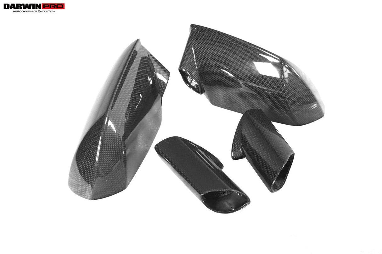 2011-2022 Lamborghini Aventador Dry Carbon Fiber Mirror Housing Replacement DarwinPRO (OE) Fits LP700, LP740(S), LP750(SV), Coupe and Roadster