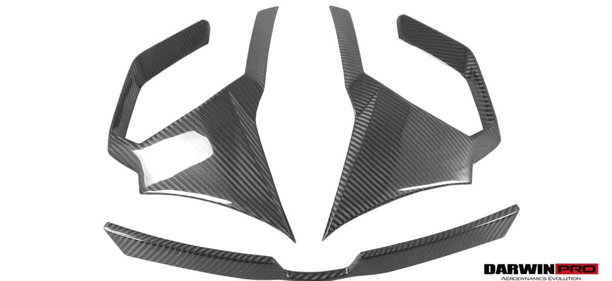 DarwinPRO 2018-2022 Lamborghini URUS IMP Style Carbon Fiber Front Bumper Side Vent Cover(For No-ACC Car)