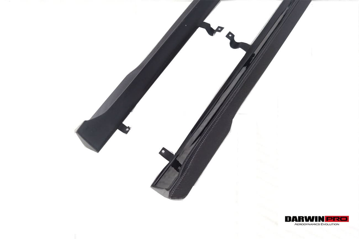 DarwinPRO 2020-2025 Audi S4 Avant B9.5 BKSS Style Carbon Fiber Add On Side skirts Under Board