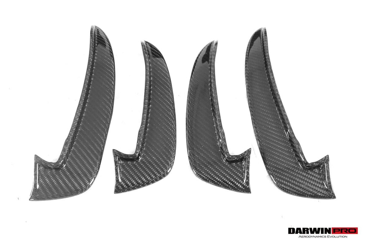 DarwinPRO 2020-2025 Audi S4 Avant B9.5 BKSS Style Carbon Fiber Front Bumper Canards