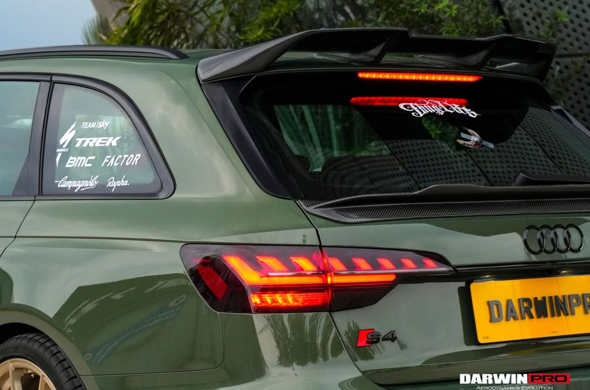 DarwinPRO 2017-2025 Audi S4 Avant B9 B9.5 BKSSII Style Carbon Fiber Trunk Spoiler