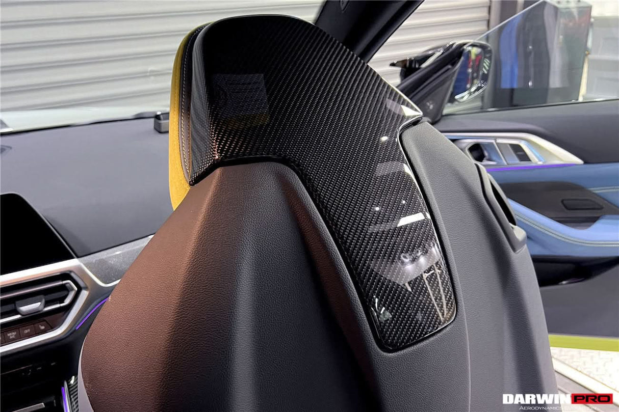 2021-UP BMW M3 G80 M4 G82 G83 Carbon Fiber Up Seat-Back Cover