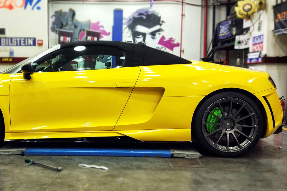 2006-2015 Audi R8 Partial Carbon Fiber Side Skirts DarwinPRO (DPGT) Fits Coupe | Spyder