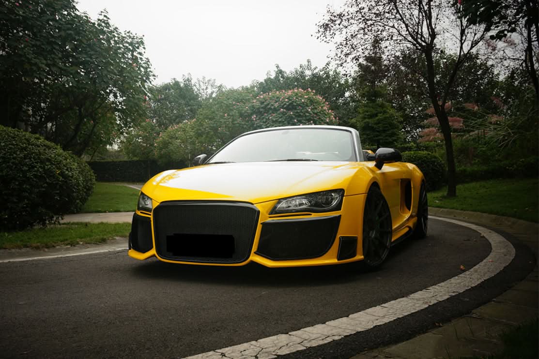 2006-2015 Audi R8 Partial Carbon Fiber Front Bumper DarwinPRO (DPGT) Fits Coupe | Spyder