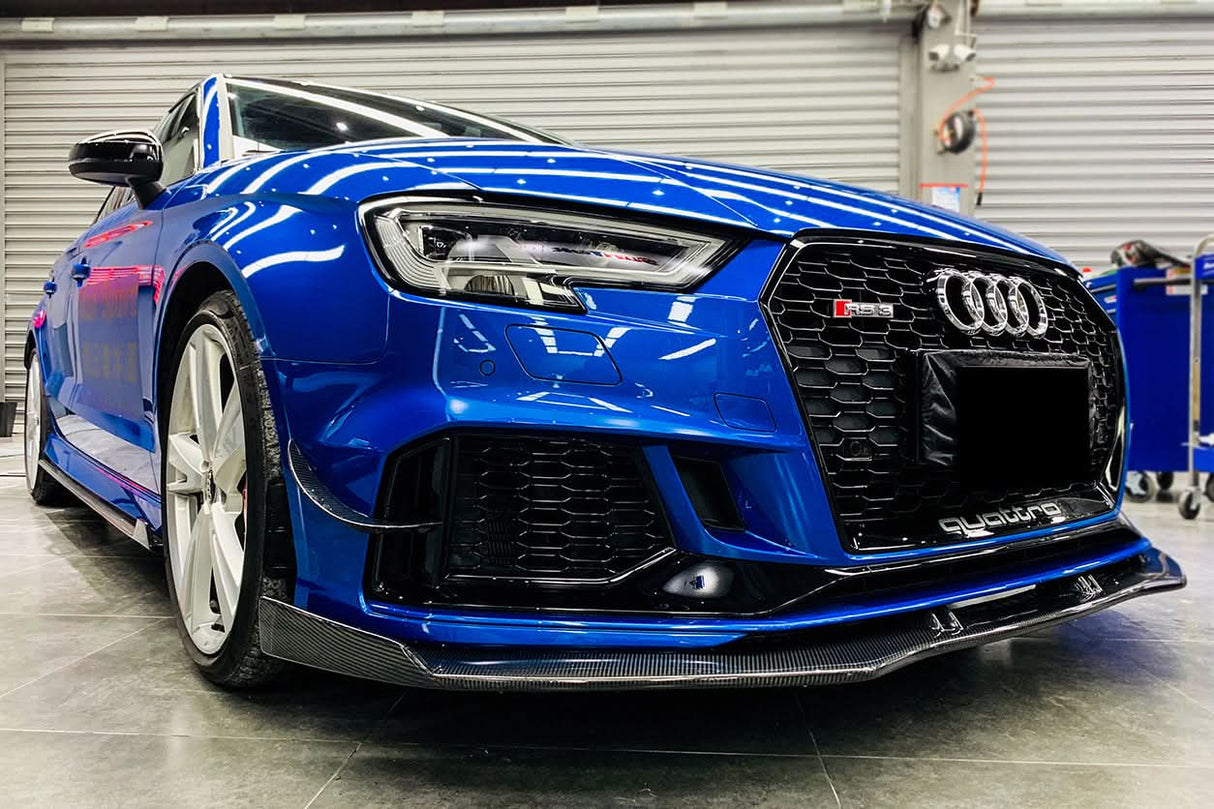 2017-2020 Audi RS3 8V.2 Sedan and Sportback BKSS Style Carbon Fiber Front Lip