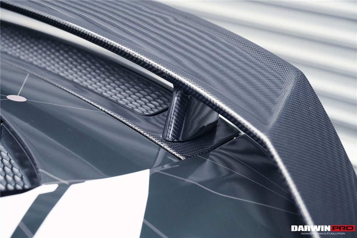 DarwinPRO 2016-2025 Audi R8 GEN2 Coupe ONLY GT Style Carbon Fiber Trunk Wing with Base