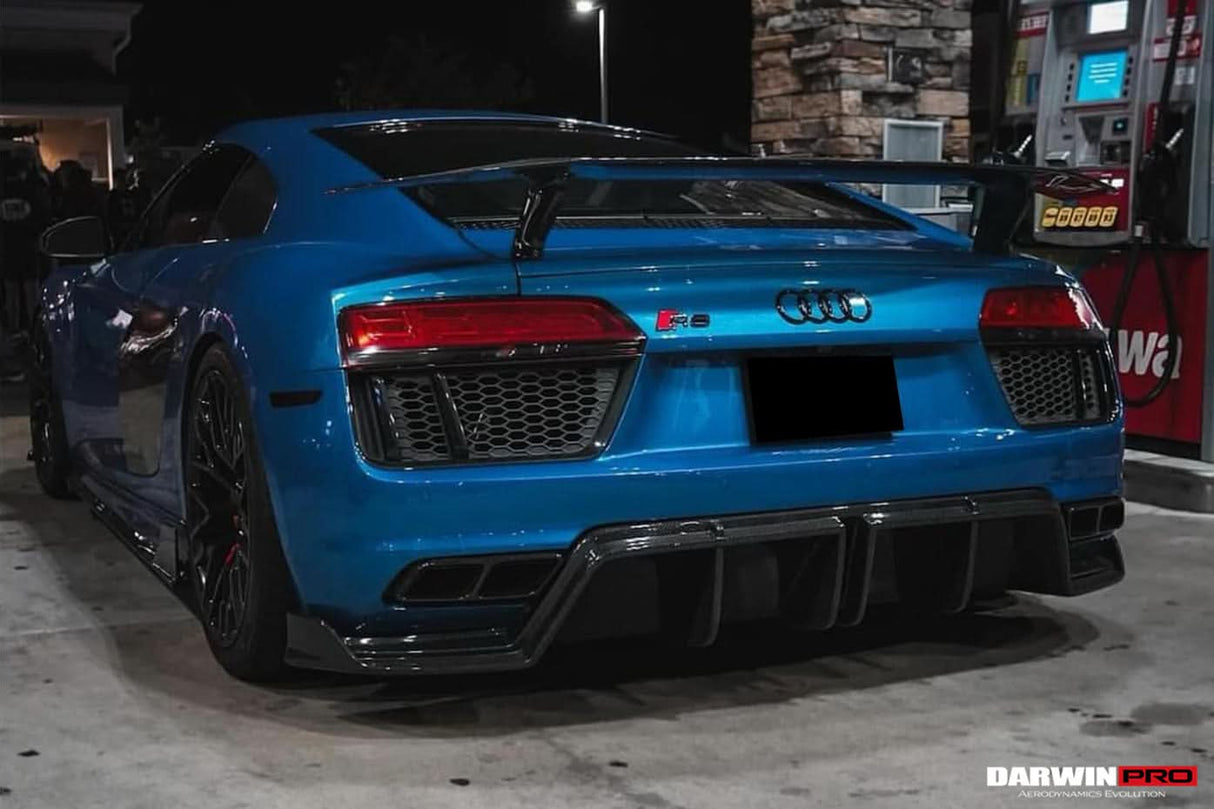2016-2018 Audi R8 GEN2 Coupe & Spyder Carbon Fiber Rear Diffuser DarwinPRO (iMP Design)