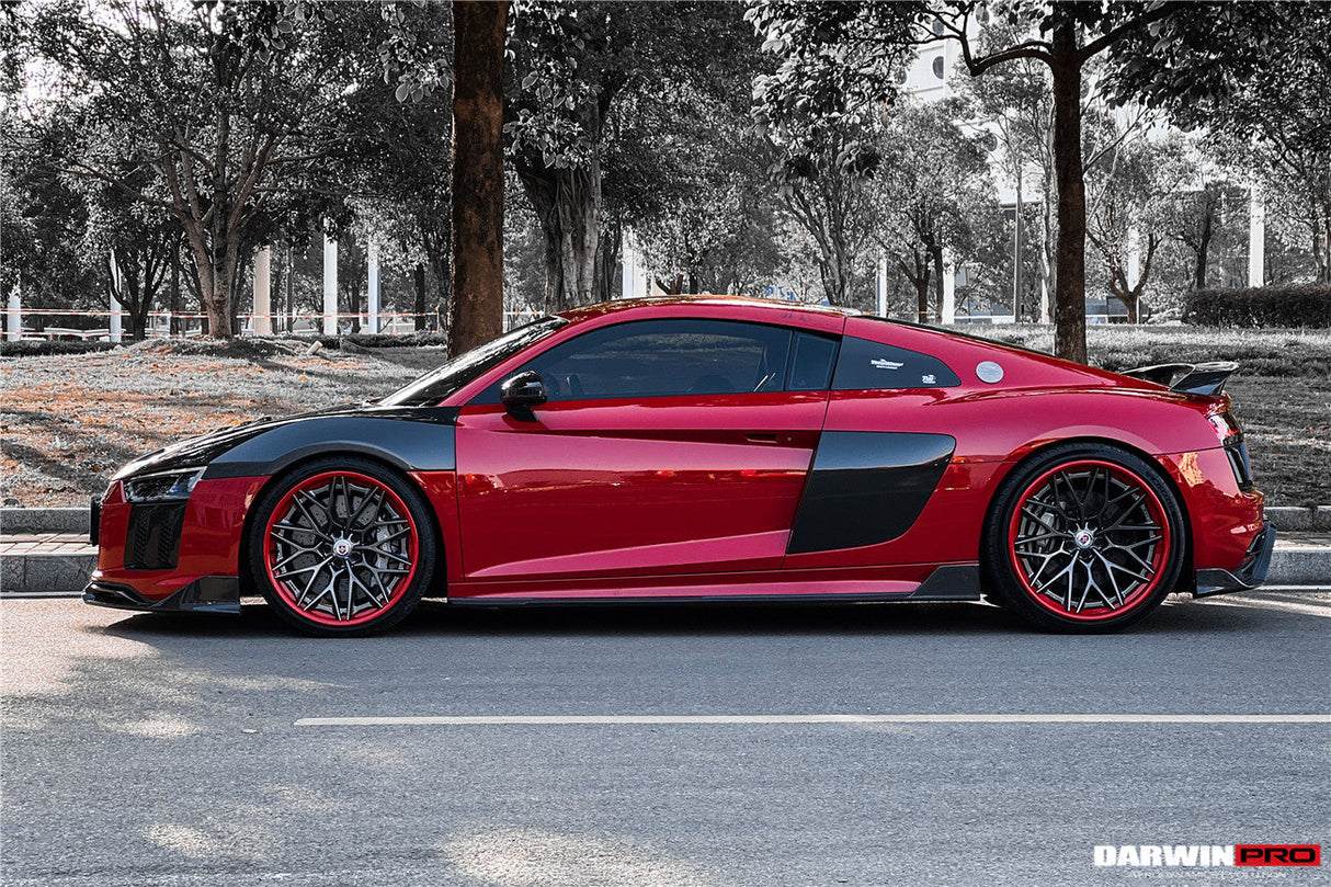 2016-2018 Audi R8 Coupe iMP Performance Carbon Fiber Side Skirts Under Board