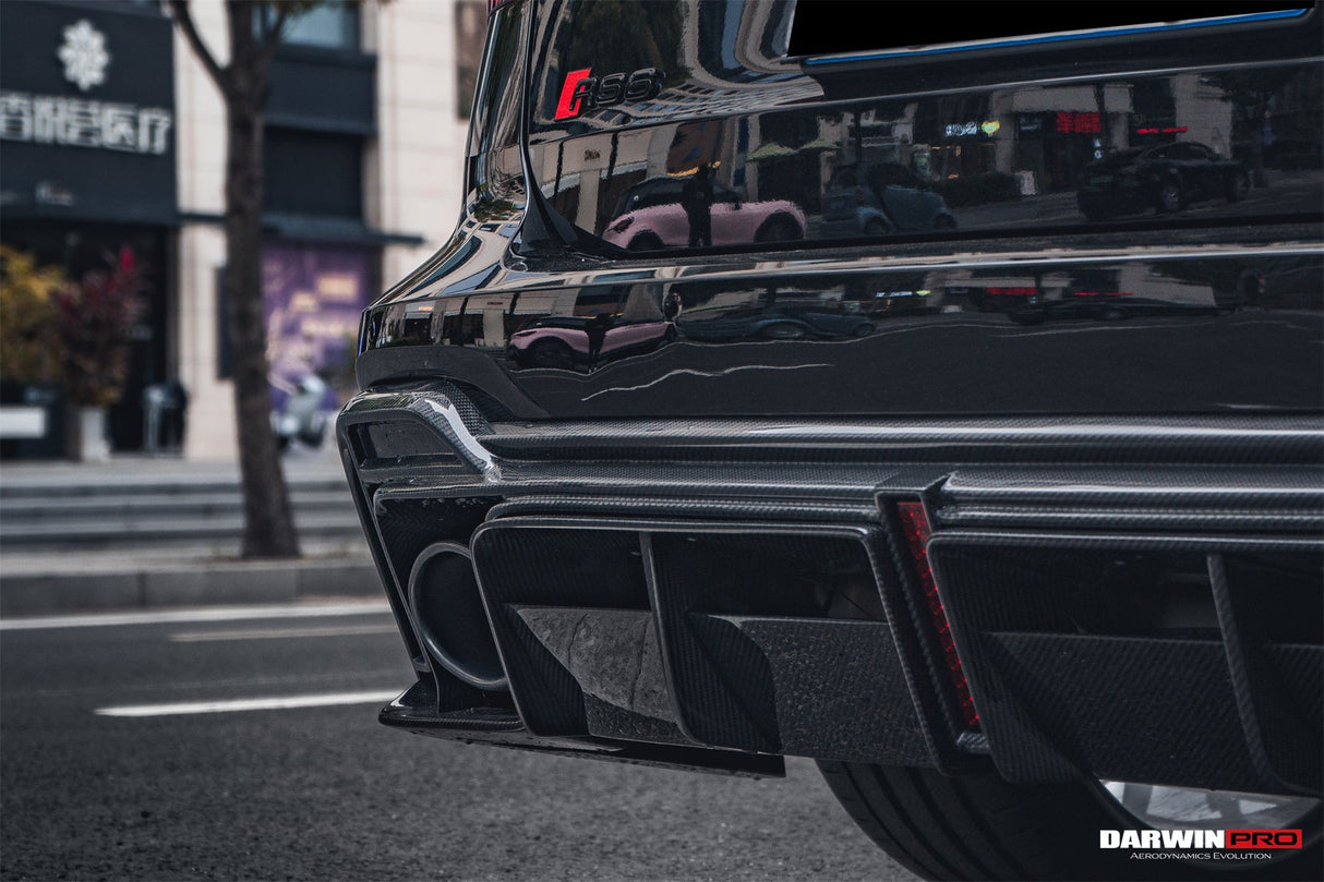 2019-UP Audi RS6 Avant C8 RS7 C8 Quattro Carbon Fiber Rear Diffuser DarwinPRO (iMP Design)