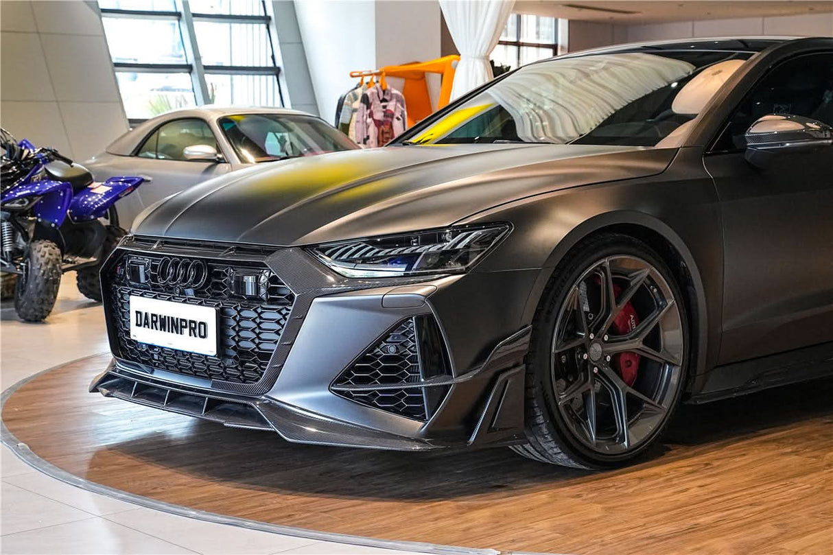 DarwinPRO 2019-UP Audi RS6 Avant C8 & RS7 C8 Quattro IMP Performance Front Bumper Canards