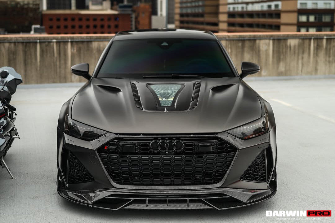 2019-UP Audi RS6 Avant C8 | RS7 Quattro Carbon Fiber Front Lip - DarwinPRO (iMP Design)