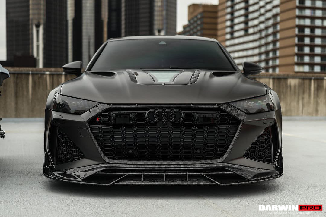 2019-UP Audi RS6 Avant C8 | RS7 Quattro Carbon Fiber Front Lip - DarwinPRO (iMP Design)