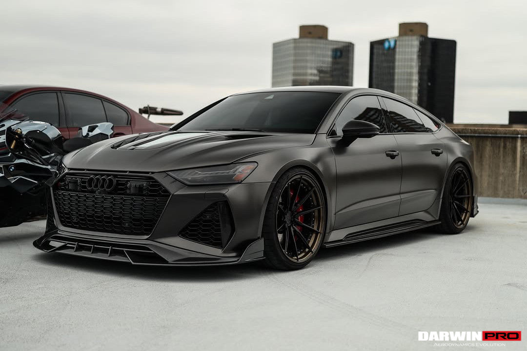 2019-UP Audi RS6 Avant C8 | RS7 Quattro Carbon Fiber Front Lip - DarwinPRO (iMP Design)