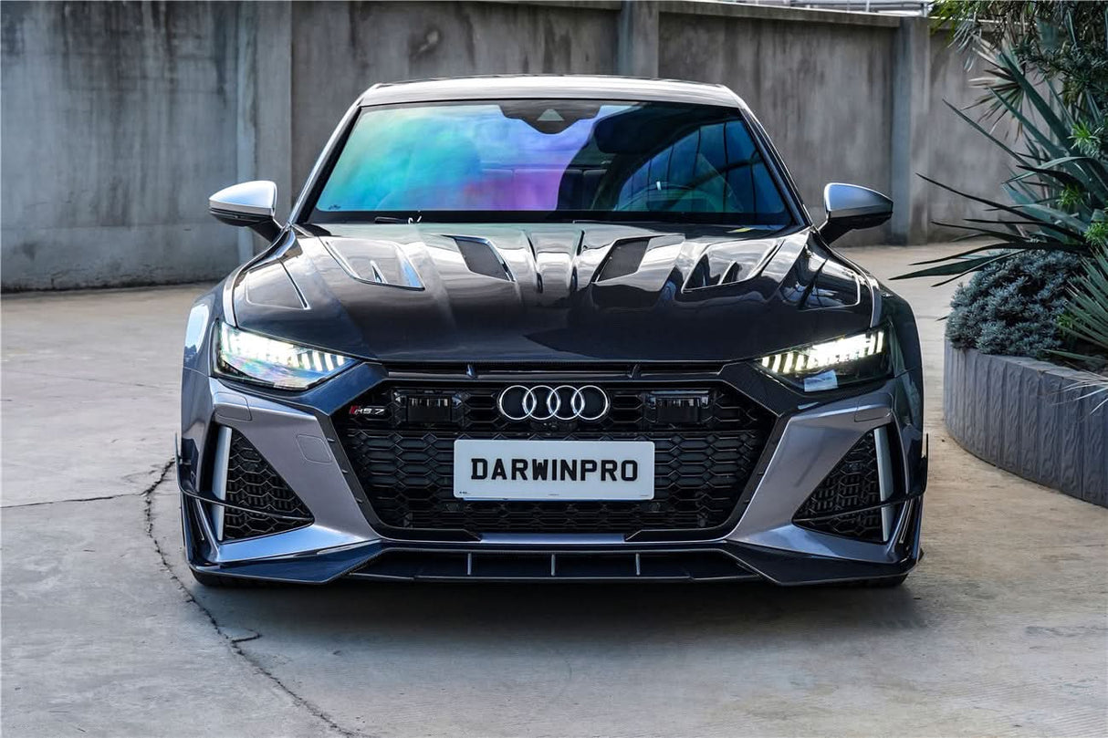 DarwinPRO 2019-UP Audi RS6 C8 Avant & RS7 C8 Quattro IMP Performance Front Bumper Grille Cover