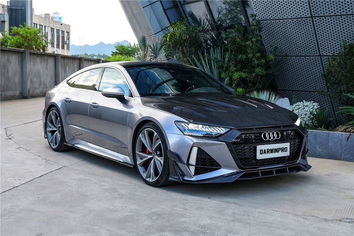 DarwinPRO 2019-UP Audi RS6 Avant C8 & RS7 C8 Quattro IMP Performance Ver.2 Side Skirts Under Board
