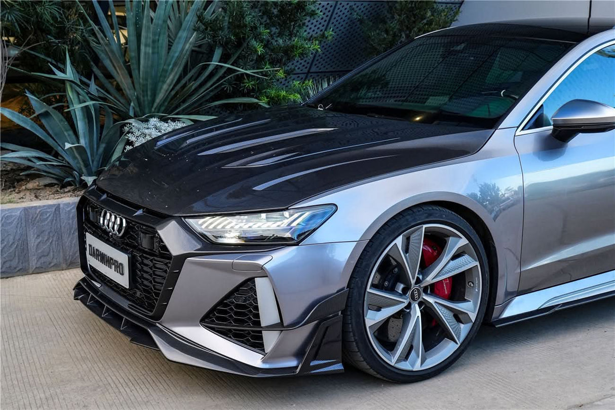 DarwinPRO 2019-UP Audi RS6 Avant C8 & RS7 C8 Quattro IMP Performance Front Bumper Canards