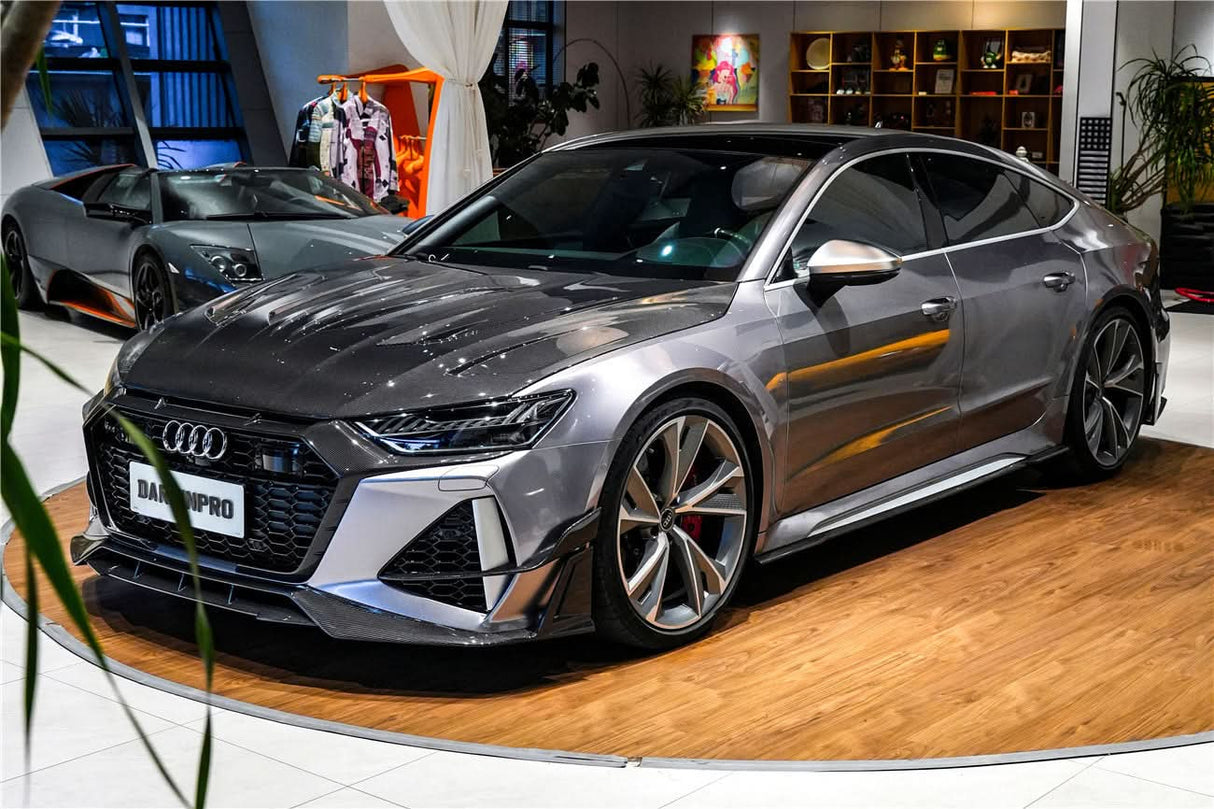 DarwinPRO 2019-UP Audi RS6 Avant C8 & RS7 C8 Quattro IMP Performance Ver.2 Side Skirts Under Board