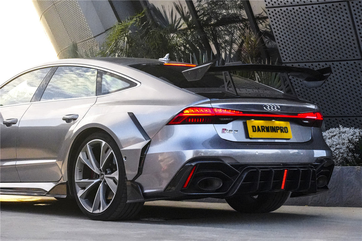 DarwinPRO 2019-UP Audi RS6 Avant C8 RS7 C8 Quattro IMP Design Rear Diffuser