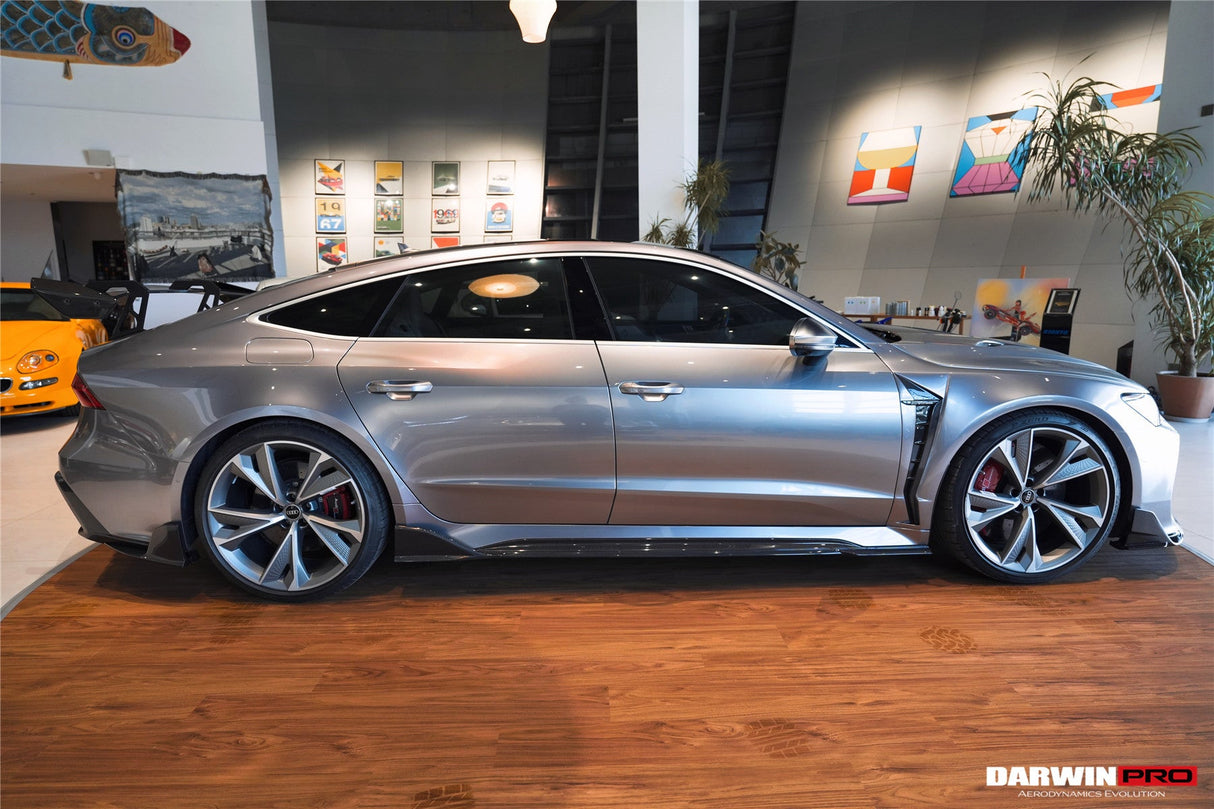 DarwinPRO 2019-UP Audi RS6 Avant C8 & RS7 C8 Quattro IMP Design Side Skirts Under Board
