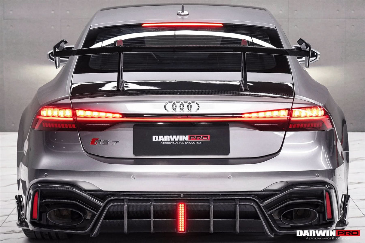 DarwinPRO 2019-UP Audi RS7 A7 S7 C8 Quattro IMP Design Carbon fiber Trunk Spoiler Wing