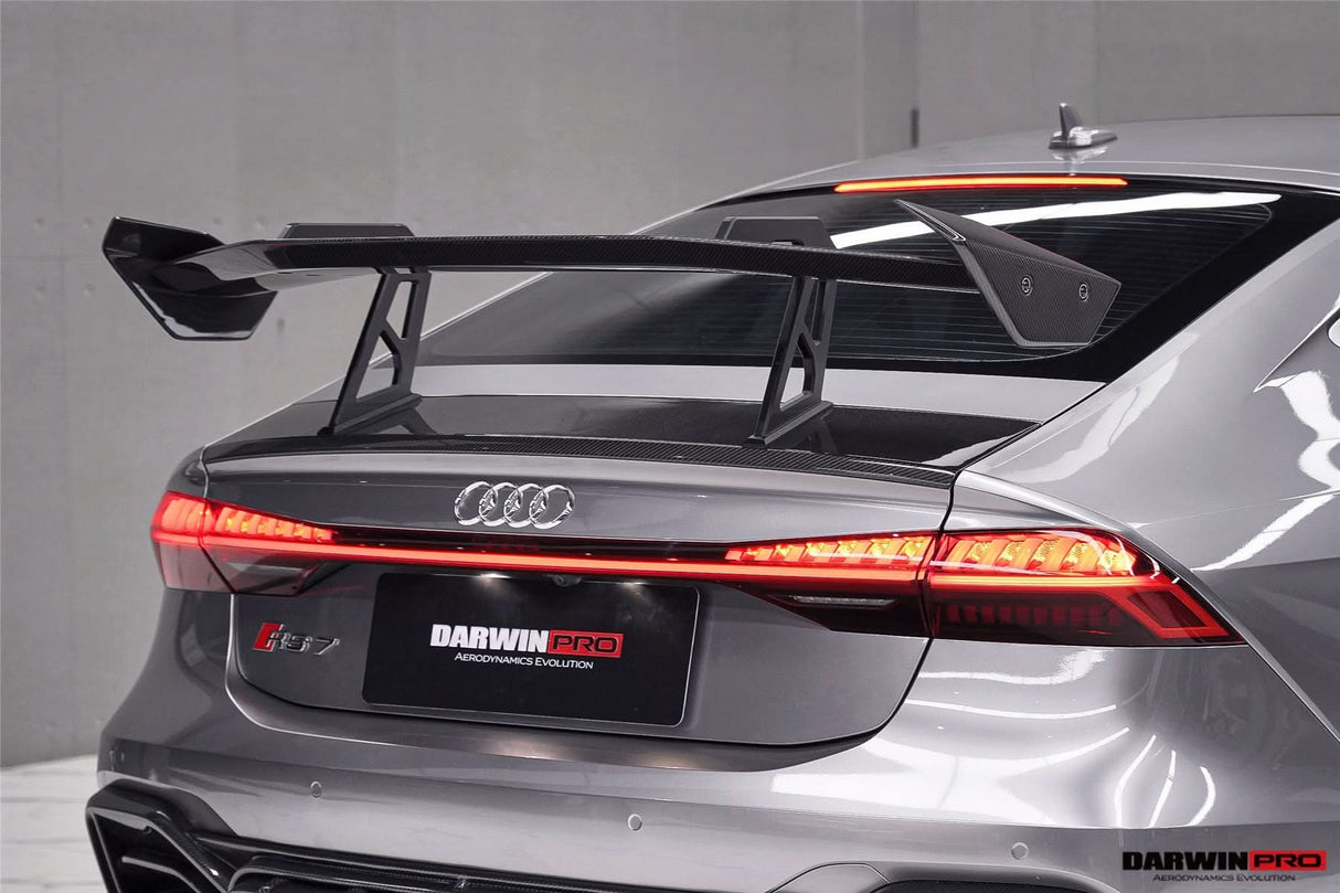 DarwinPRO 2019-UP Audi RS7 A7 S7 C8 Quattro IMP Design Carbon fiber Trunk Spoiler Wing
