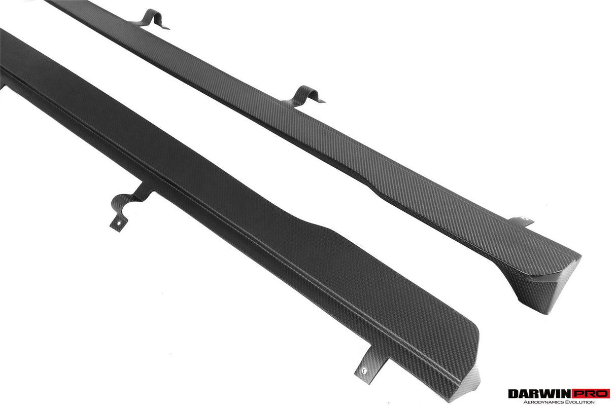 DarwinPRO 2020-2025 Audi S4 Avant B9.5 BKSS Style Carbon Fiber Add On Side skirts Under Board