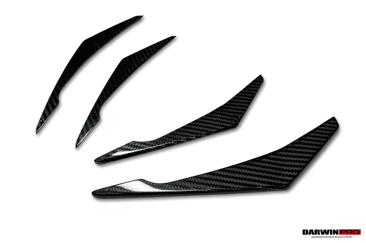 2019-2025 BMW M8 F91 F92 F93 AD Style Autoclave Carbon Fiber Front Bumper Canards