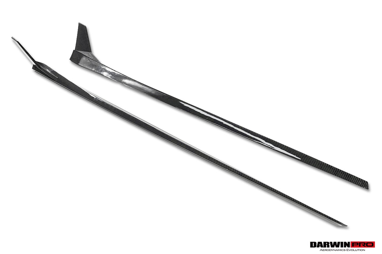 2019-2025 BMW M8 F93 8 Series G16 AD Style Autoclave Carbon Fiber Side Skirts
