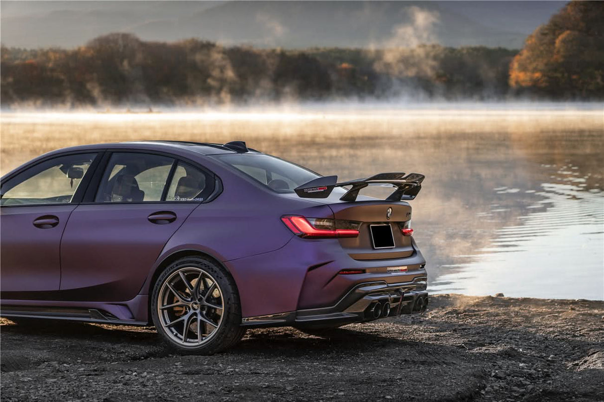 2021-UP BMW M3 G80 G20 BKSSII Style Carbon Fiber Trunk Spoiler