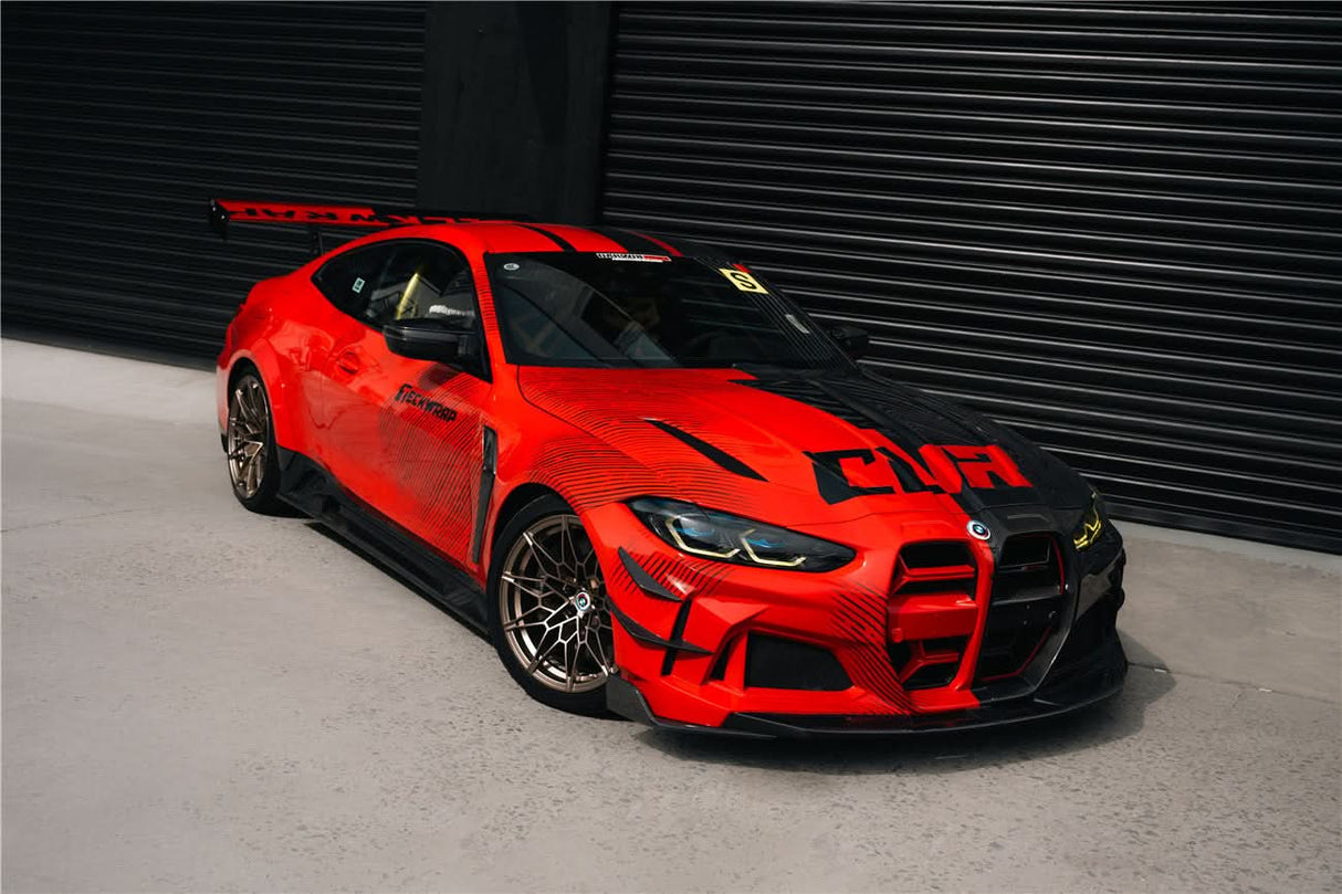 DarwinPRO 2021-UP BMW M4 G82 G83 BKSSII Style Front Bumper and Front Fender and Side Skirts