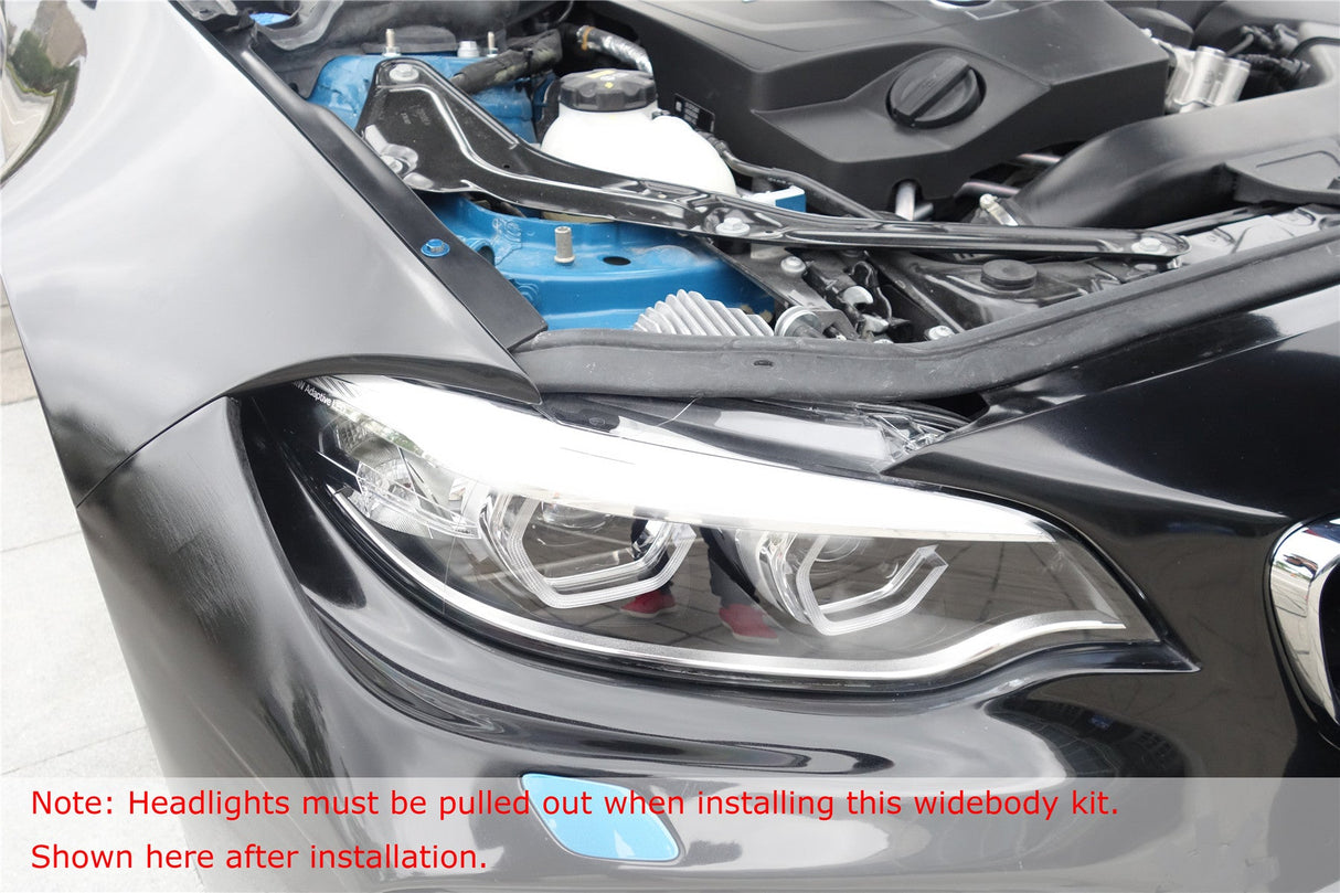 2014-2021 BMW 2 Series F22 Partial Carbon Fiber Wide Body Full Body Kit DarwinPRO (VR Design)