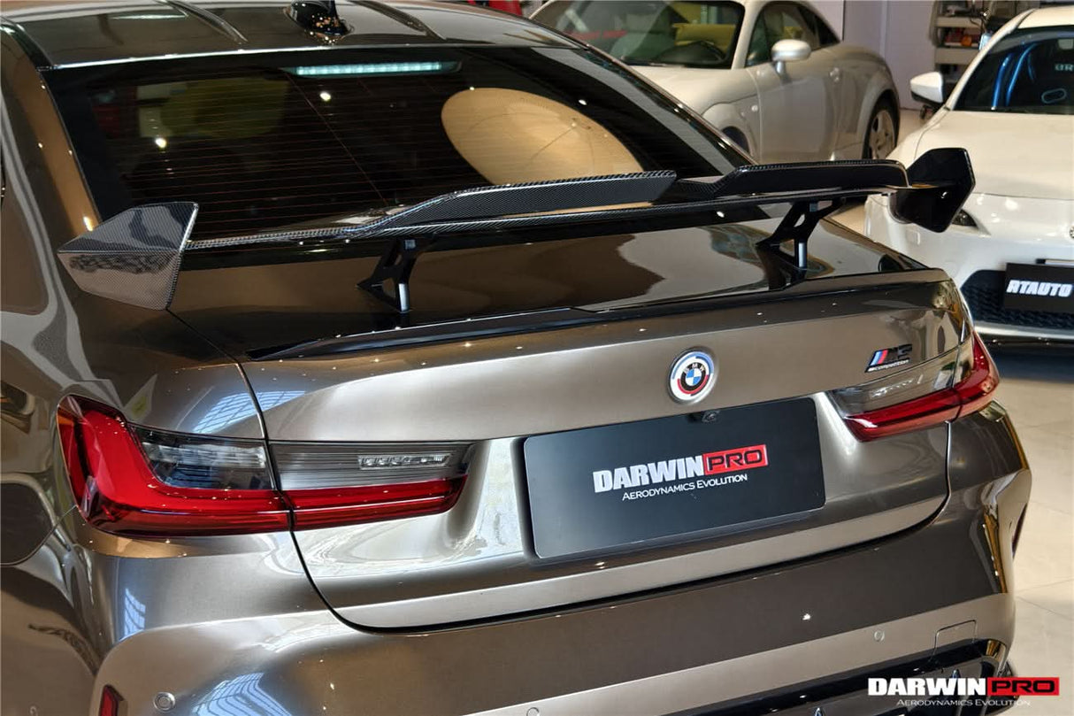 2021-UP BMW M3 G80 3 Series G20 M4 G82 4 Series G22 BKSSII Style Carbon Fiber Trunk Wing With Aluminum Slloy Wing Legs