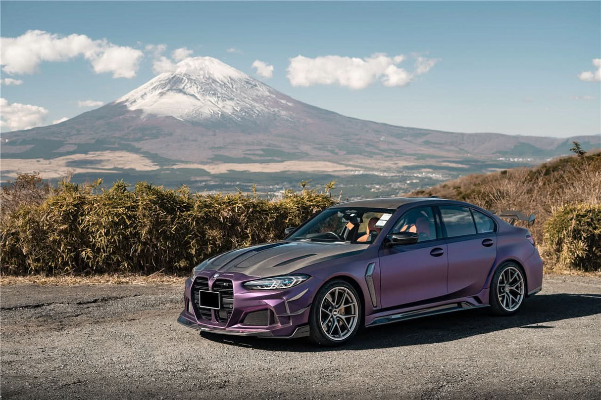 2021-UP BMW M3 G80 G81 BKSSII Style Front Bumper and Front Fender and Side Skirts