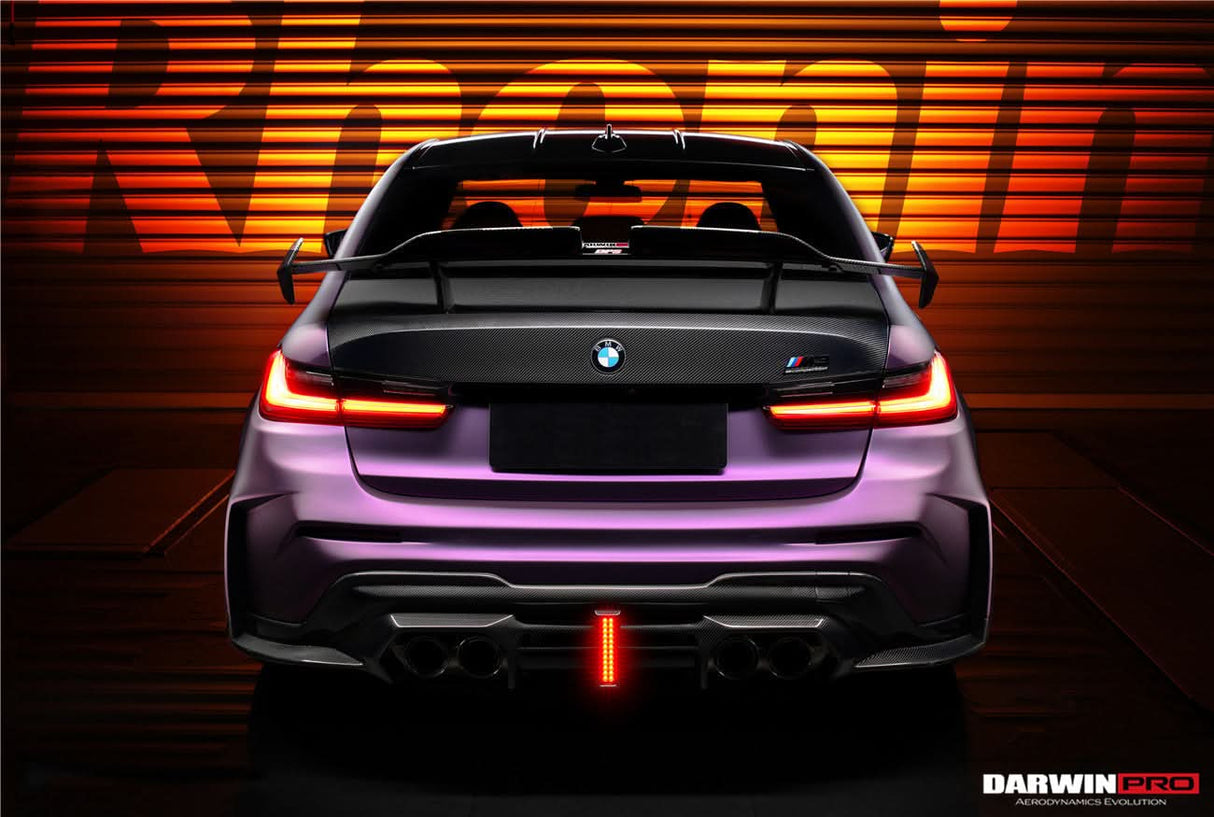 2021-UP BMW M3 G80 BKSSII Style Rear Bumper With Exhaust Tips