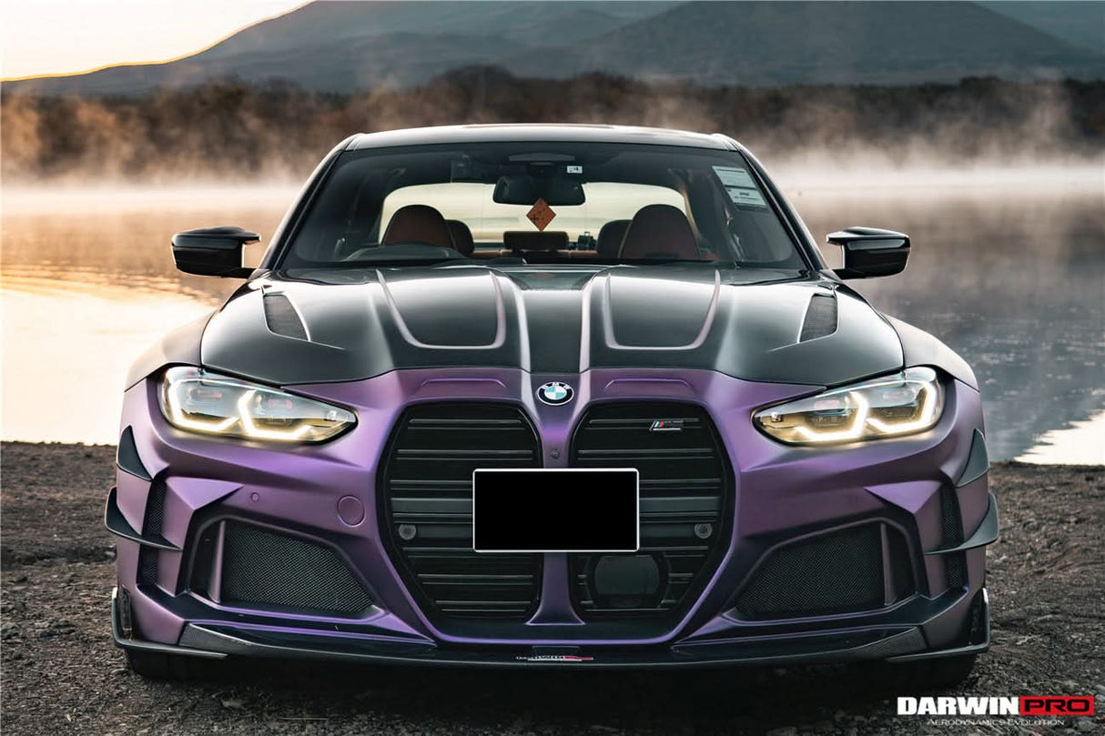 2021-UP BMW M3 G80 G81 BKSSII Style Front Bumper and Front Fender and Side Skirts
