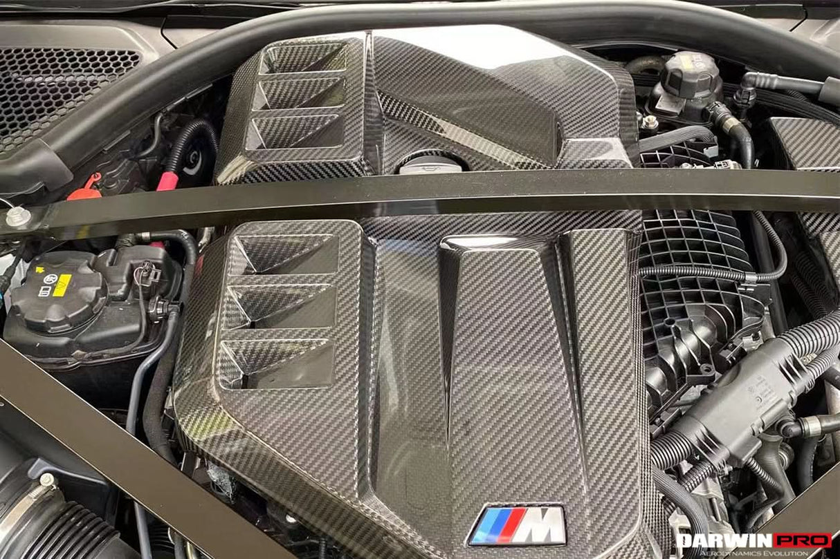 2021-UP BMW M2 M3 M4 Autoclaved Carbon Fiber Engine Cover DarwinPRO (OE) Fits G80, G82, G83, G87