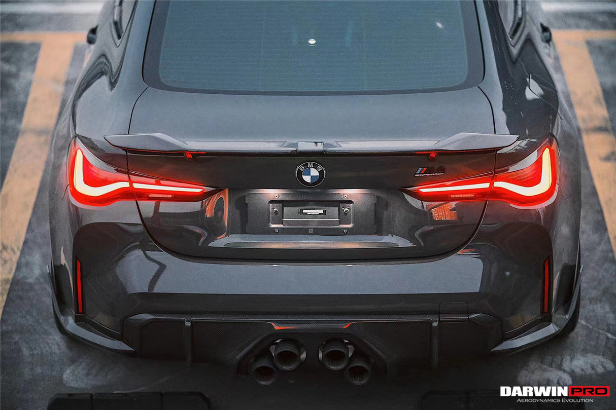 2021-UP BMW M4 G82 | 4 Series G22 Carbon Fiber Trunk Spoiler - DarwinPRO (BKSS)