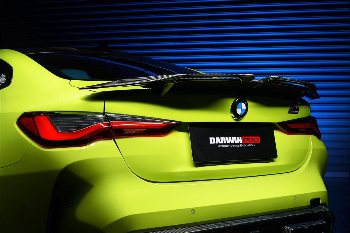 2021-UP BMW M4 G82 | 4 Series G22 Carbon Fiber Trunk Spoiler - DarwinPRO (BKSS)