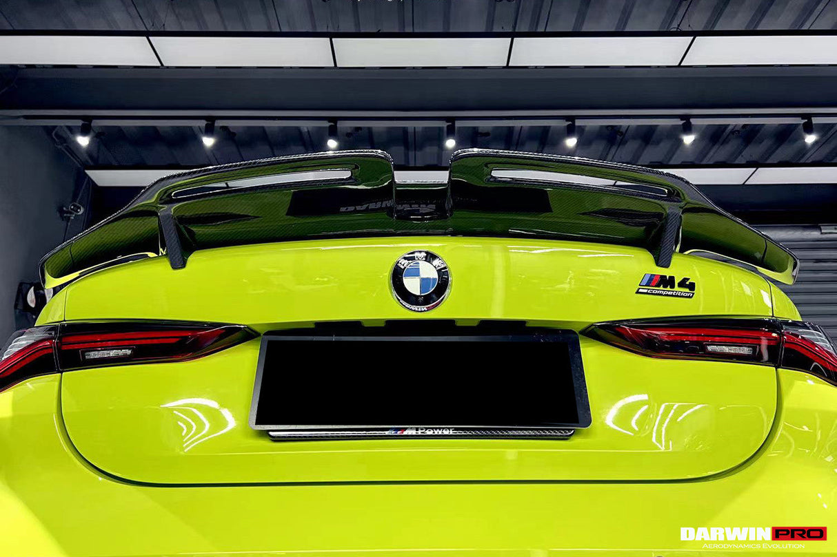 2021-UP BMW M4 G82 | 4 Series G22 Carbon Fiber Trunk Spoiler - DarwinPRO (BKSS)
