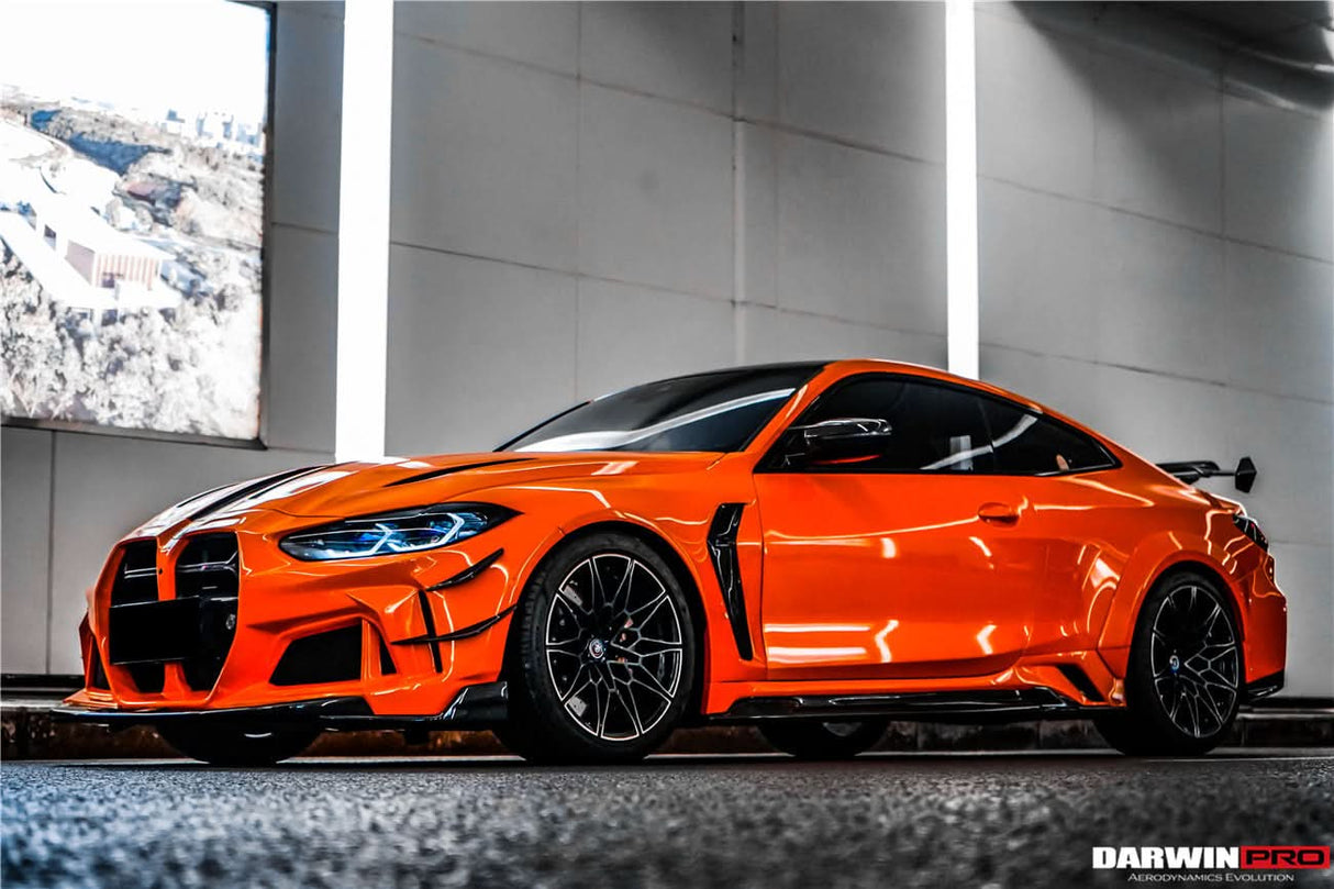 DarwinPRO 2021-UP BMW M4 G82 G83 BKSSII Style Front Bumper and Front Fender and Side Skirts