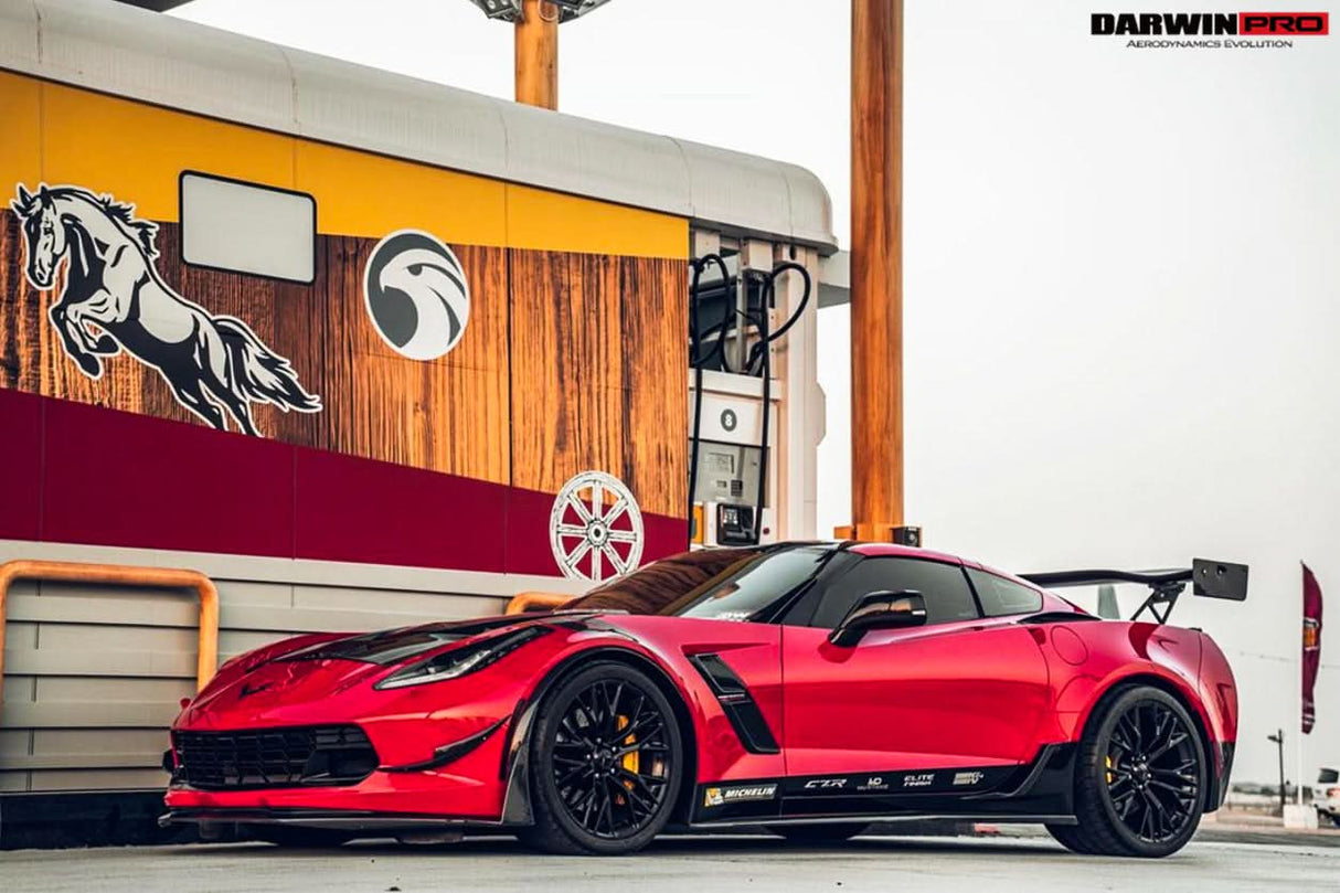 2013-2019 Corvette C7 Z51 Z06 Grandsport Carbon Fiber Front Lip Winglets