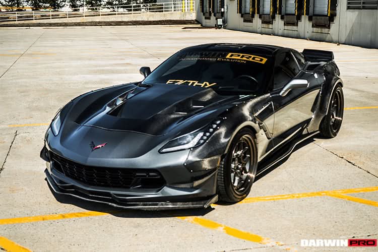 DarwinPRO 2013-2019 Corvette Z06 Grandsport BKSS Style Carbon Fiber Hood