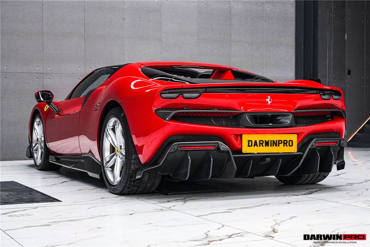 DarwinPRO 2022-2026 Ferrari 296 GTB & GTS Type F171 iMP Style Carbon Fiber Full Kit (For Surround View Camera System Bumper Only)