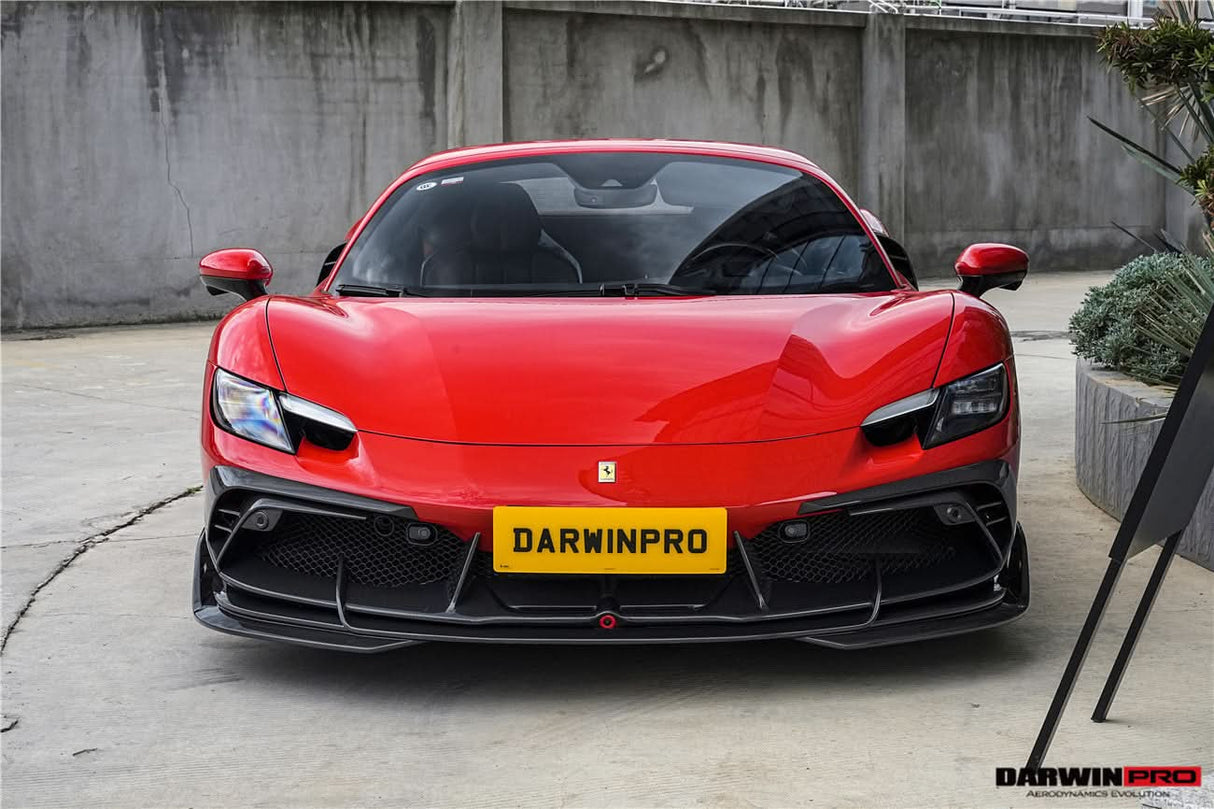 DarwinPRO 2022-2026 Ferrari 296 GTB & GTS Type F171 iMP Style Carbon Fiber Full Kit (For Surround View Camera System Bumper Only)