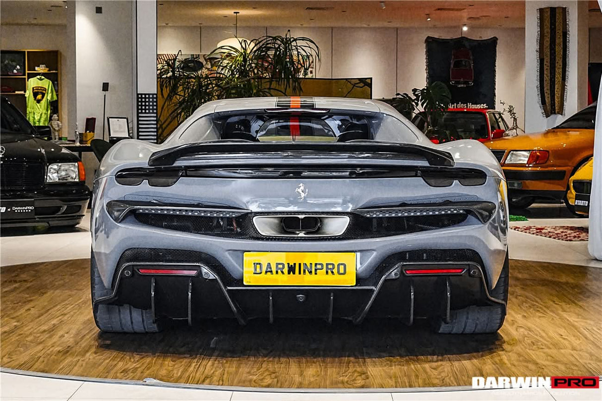 DarwinPRO 2022-2026 Ferrari 296 GTB Type F171 iMP Style Carbon Fiber Trunk Spoiler