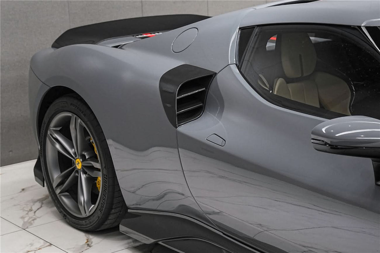 DarwinPRO 2022-2026 Ferrari 296 GTB & GTS Type F171 iMP Style Carbon Fiber Quarter Panel side Scoops