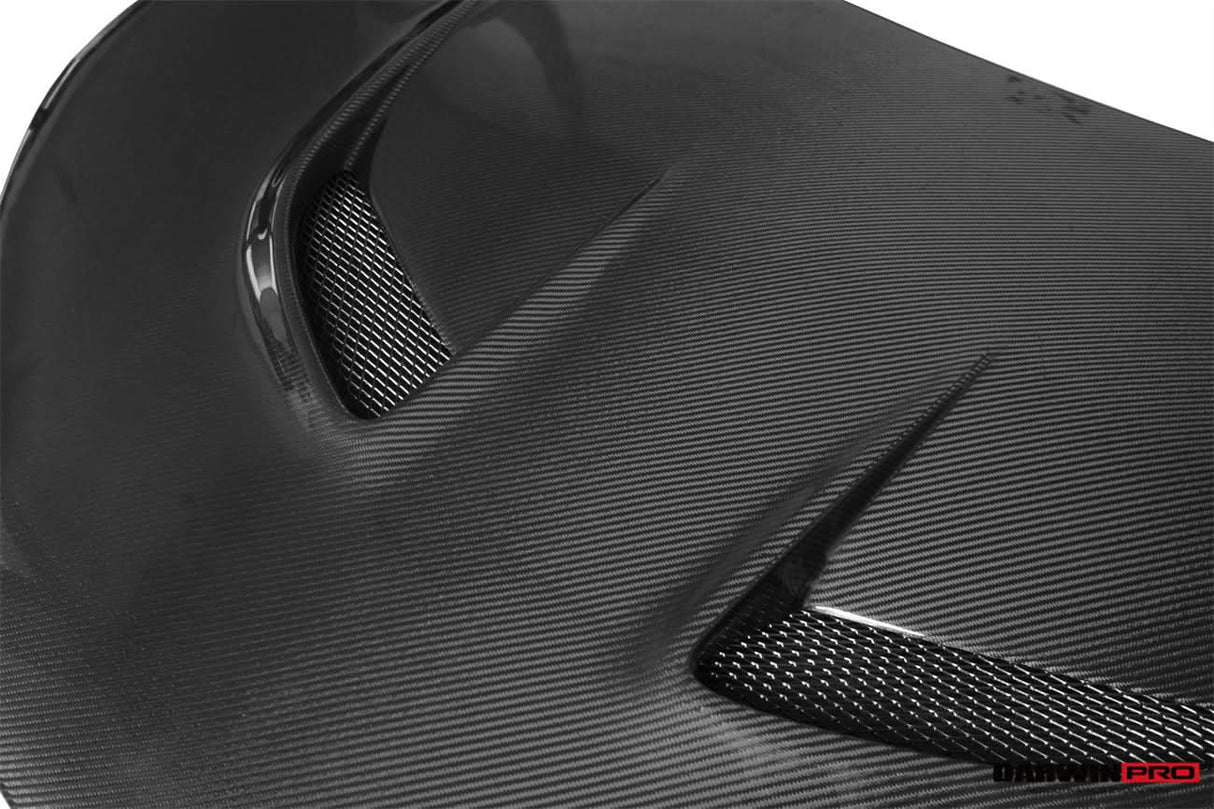 2010-2015 Ferrari 458 Italia and Spider Carbon Fiber Hood and Partial Carbon Fiber Front bumper DarwinPRO (BKSS Design)