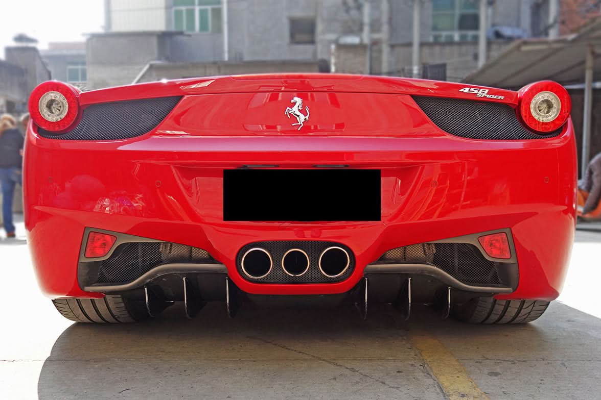 2010-2015 Ferrari 458 Italia Spider Carbon Fiber Rear Diffuser DarwinPRO (OE)