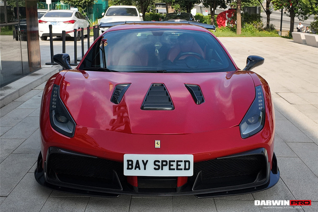 DarwinPRO 2015-2020 Ferrari 488 GTB & Spider iMP-Performance Carbon Fiber Front Lip