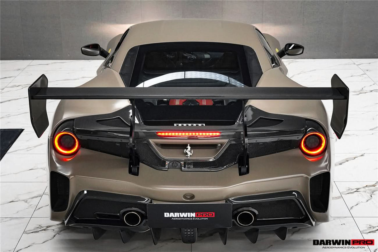 2015-2020 Ferrari 488 GTB Partial Carbon Fiber Full Body Kit - DarwinPRO Challenge Evo Modena Design